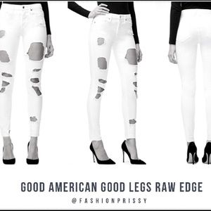 NWT GOOD AMERICAN  GOOD LEGS Raw Edge